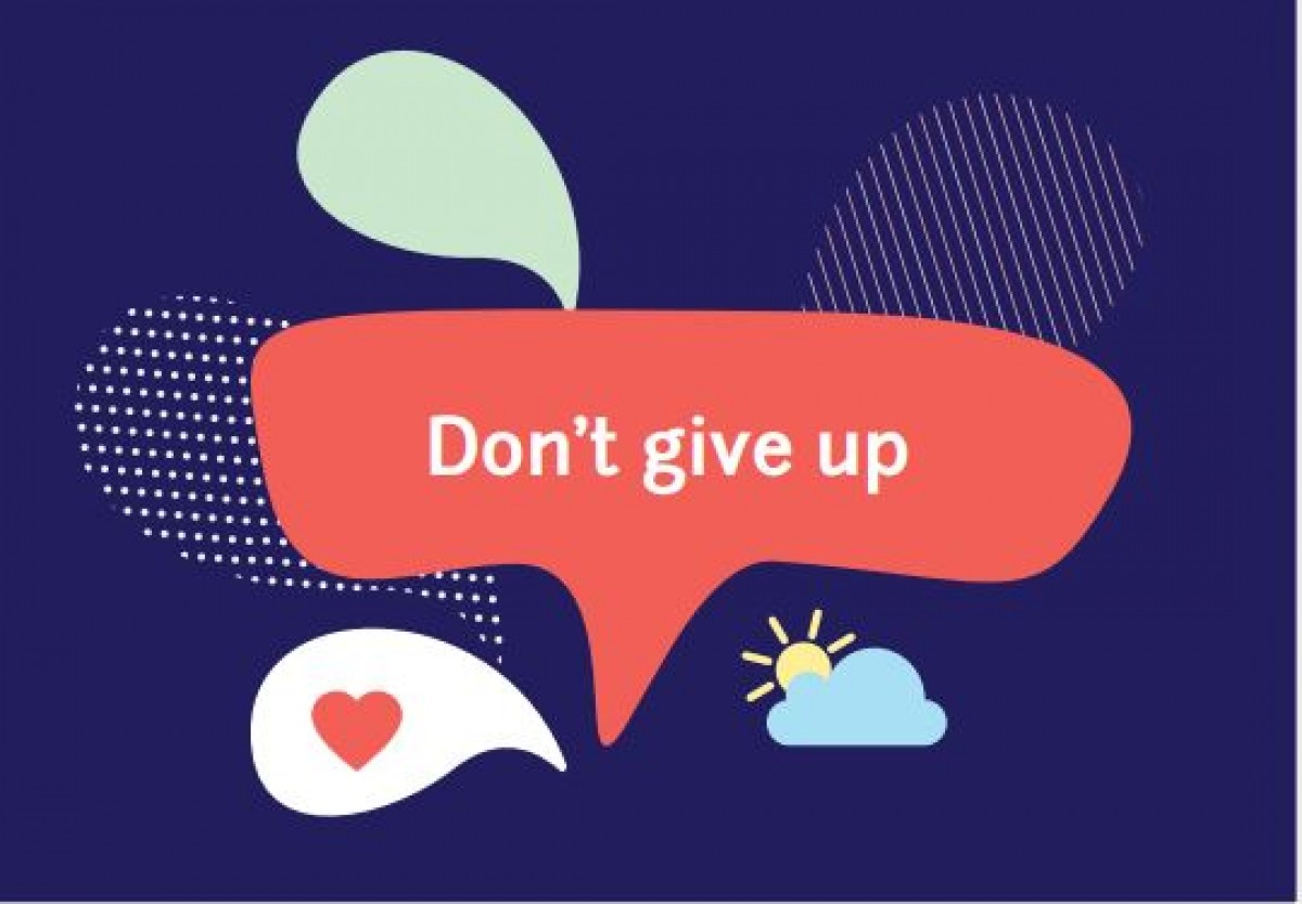 Don't Give Up Postcard | Mental Health Foundation