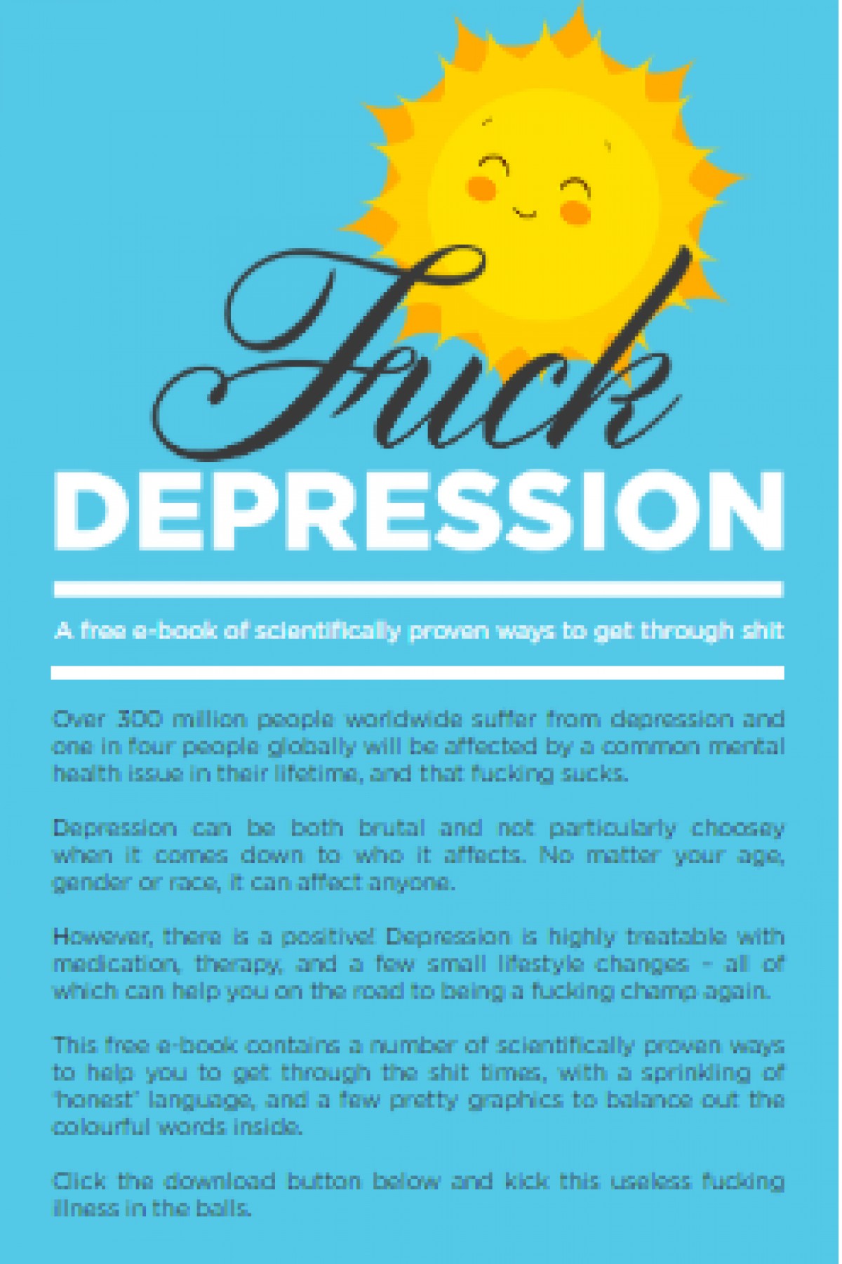 Fuck depression: A free e-book of scientifically proven ways to get through shit