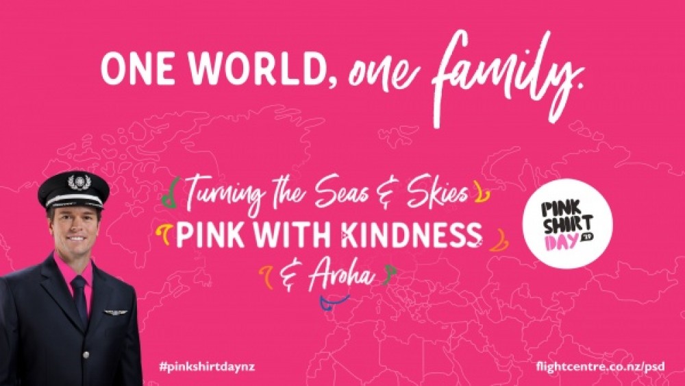 Flight Centre poster - Pink Shirt Day 2019