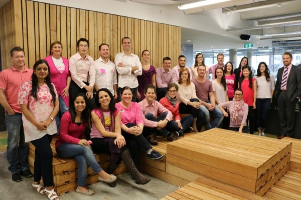 Trade Me staff - Pink Shirt Day